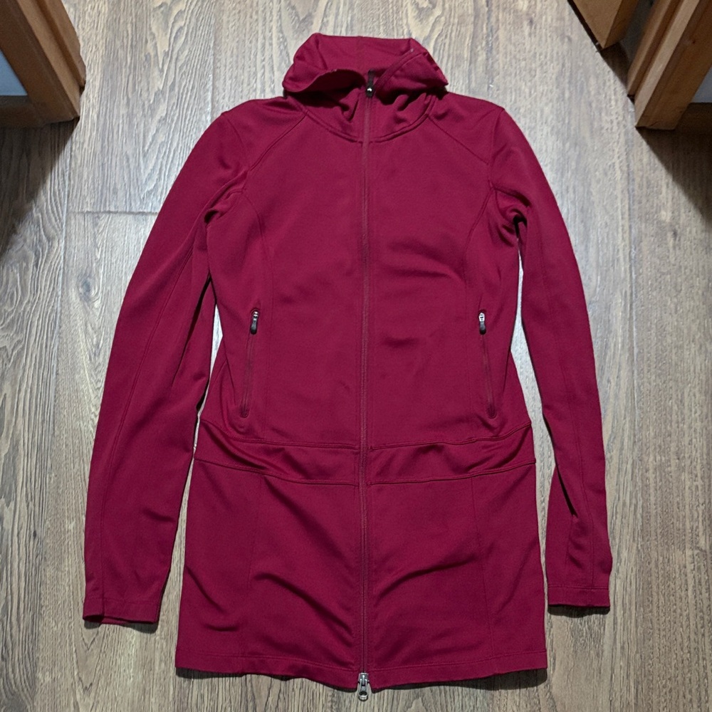 Columbia Women's Wine Red Long Omni-wick Fleece Jacket size medium